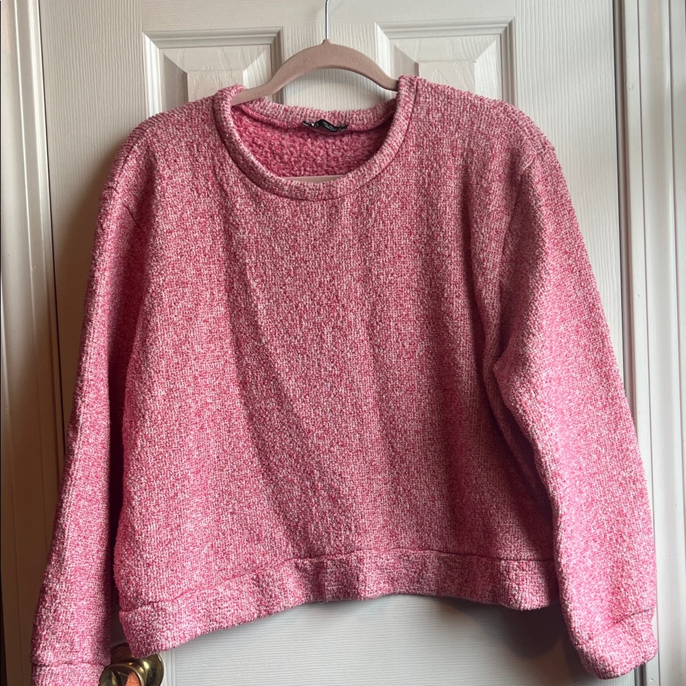 Zara Pink Crew Neck Sweater